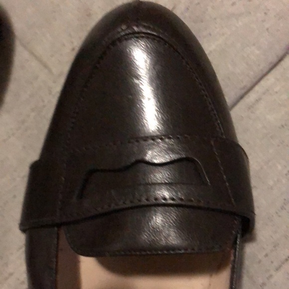 TODAY ONLY:Authentic GUCCI Penny Loafer Brown Leather Shoes Size 37C Made Italy - Picture 5 of 13